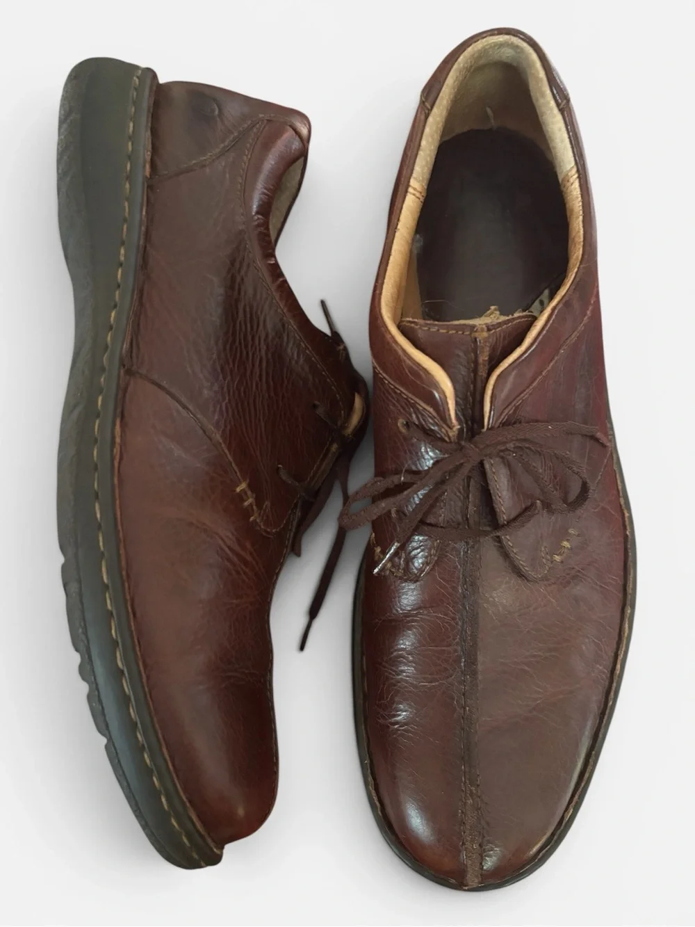 Born Ridgeway Cinnamon Brown Leather Oxford Shoes Size 11